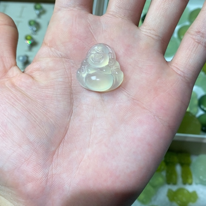 未镶嵌蛇纹石玉吊坠(不含链)