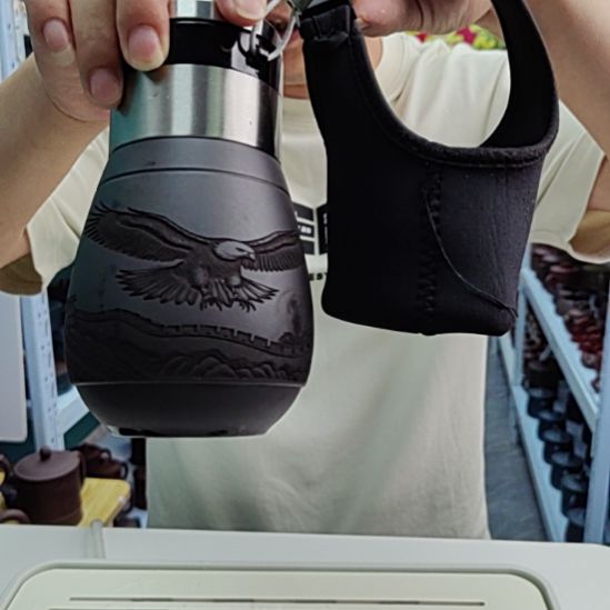 紫砂紫砂茶巾紫砂大肚杯