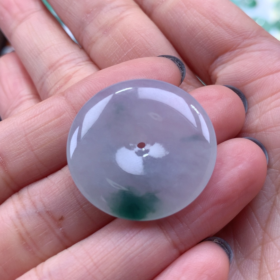 翡翠吊坠(不含链)未镶嵌平安扣