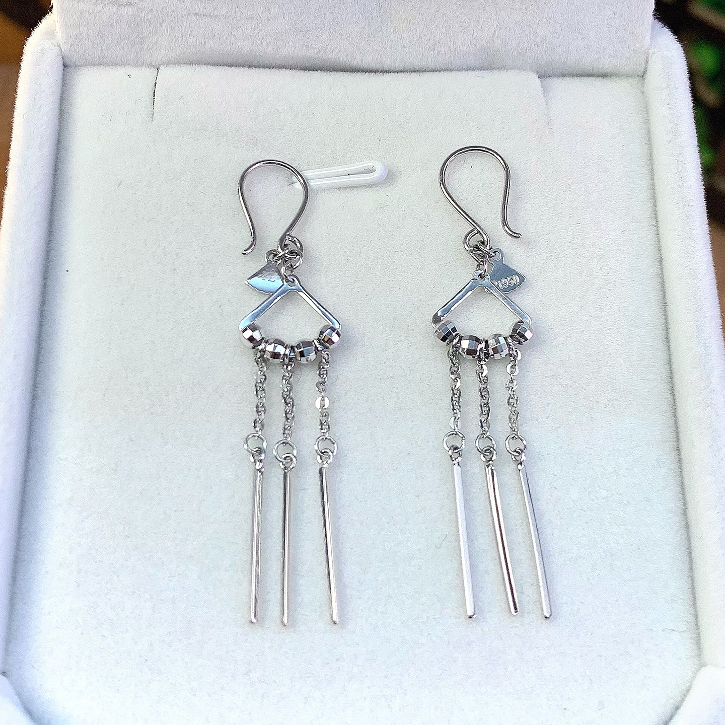 pt950铂金耳勾流苏铂金耳饰珠宝饰品铂金首饰深圳水贝女款礼物