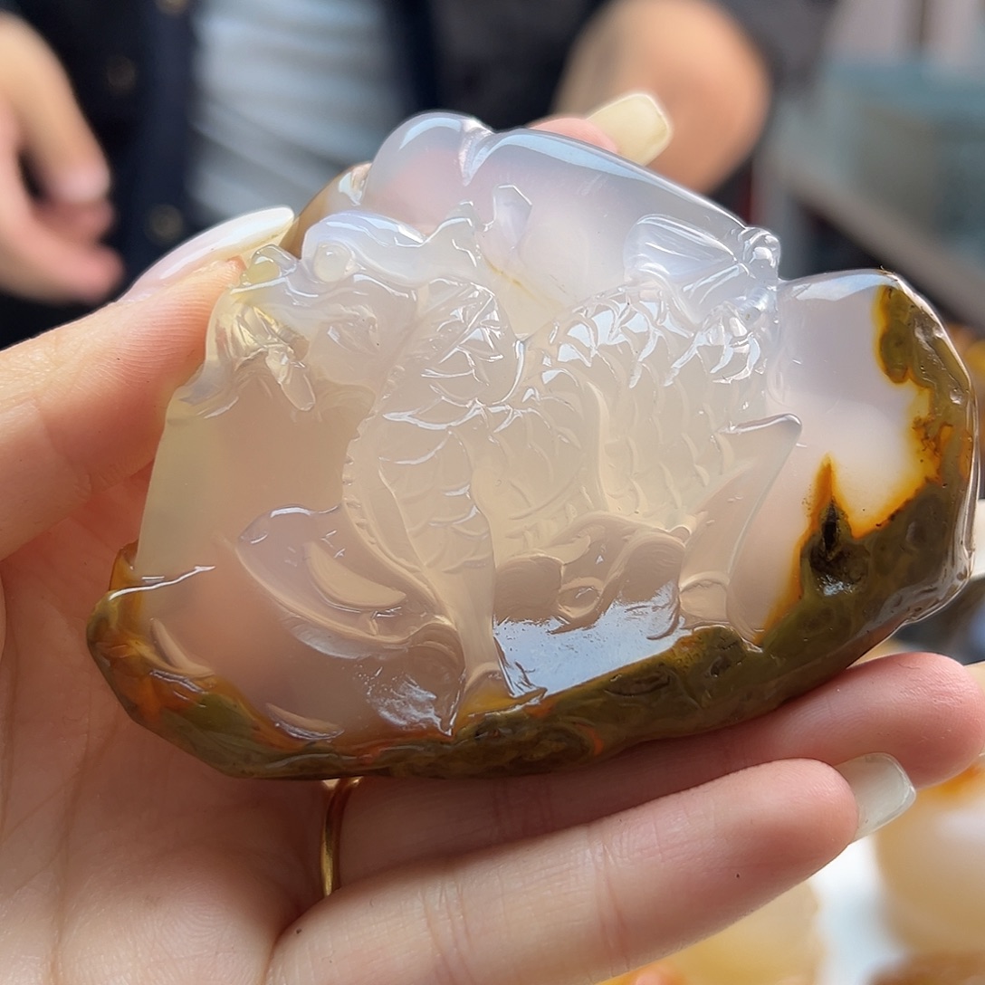 玛瑙/玉髓未镶嵌吊坠(不含链)