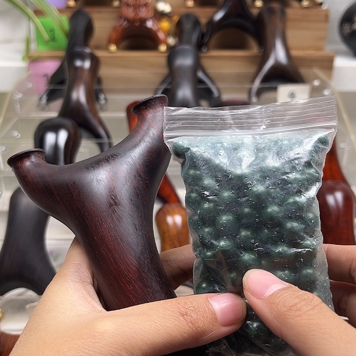 紫檀柳紫檀飞虎短臂无漆蜡全套带一包泥完