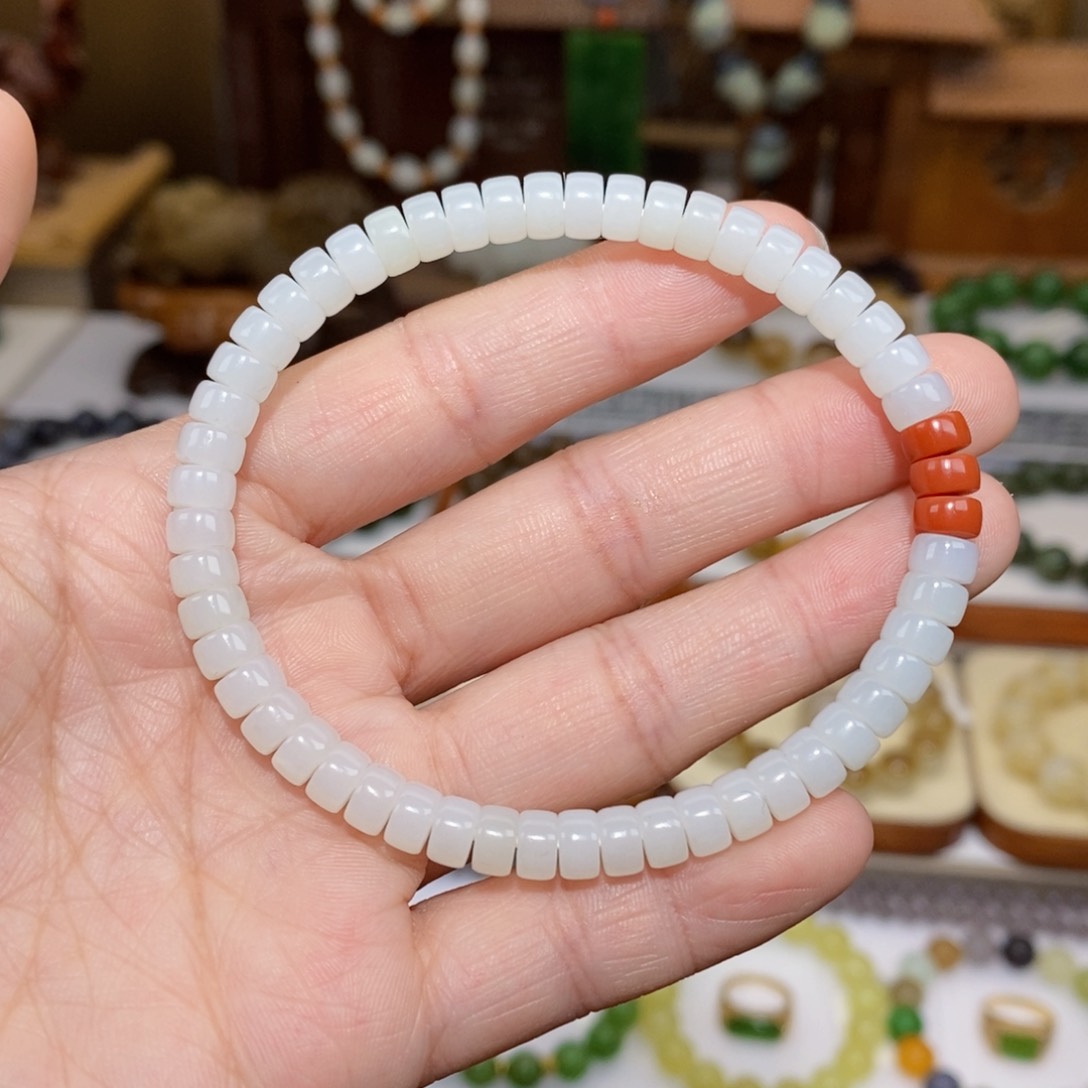 和田玉手串未镶嵌
