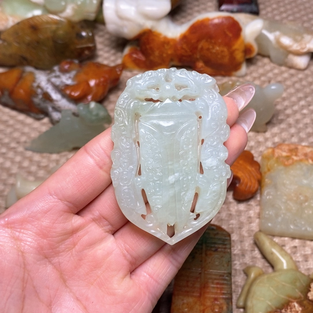 白玉菩提吊坠白玉菩提白玉菩提摆件