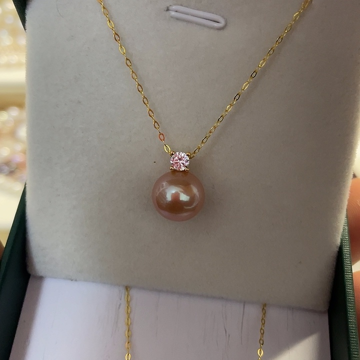 吊坠(赠链)淡水珍珠银S925镶嵌