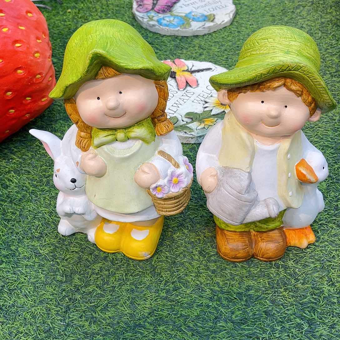 红陶花园庭院摆件