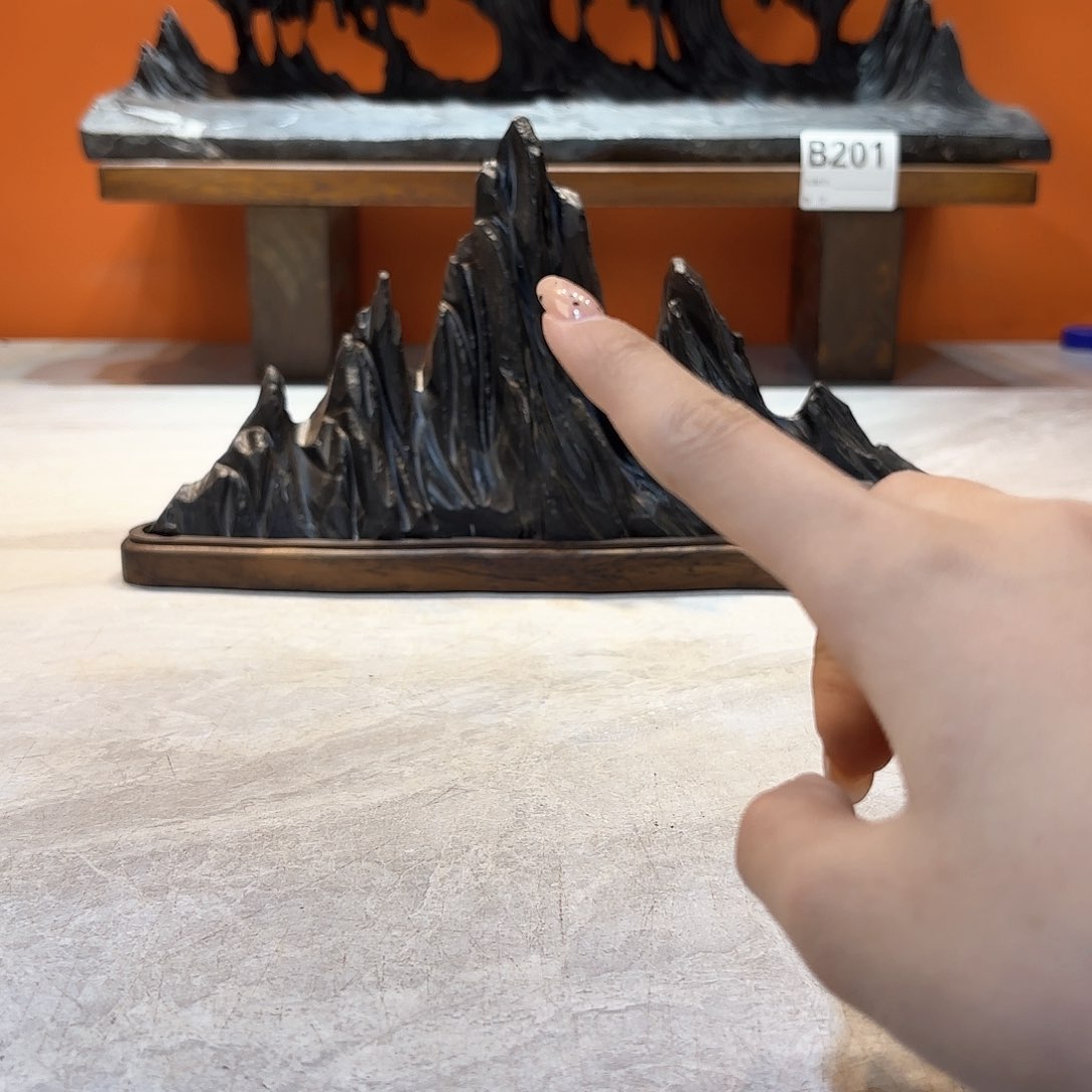 摆件中***生灵璧石奇石摆件