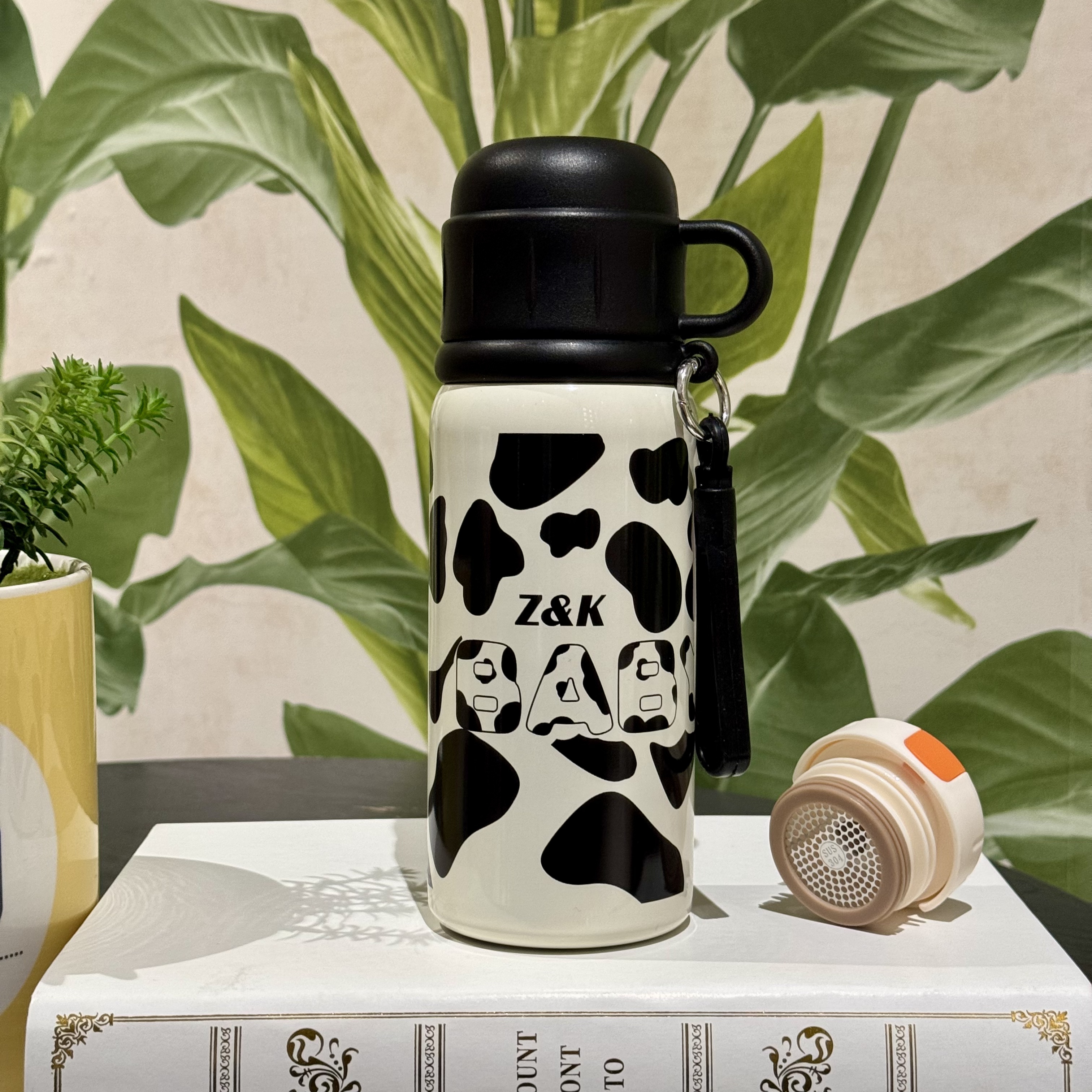 【贤惠补贴专属】小花筒弹跳直饮保温杯学生真空可爱水杯