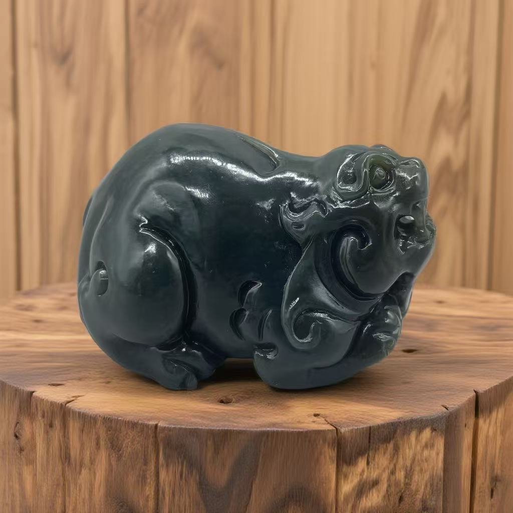 A604 和田玉手把件 LY638211823