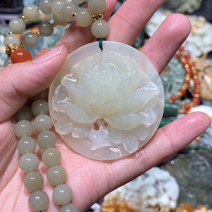 岫玉毛衣链未镶嵌