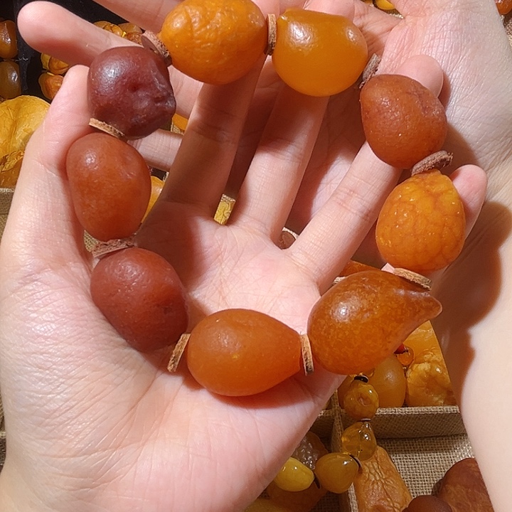 手链琥珀未镶嵌蜜蜡海漂手串