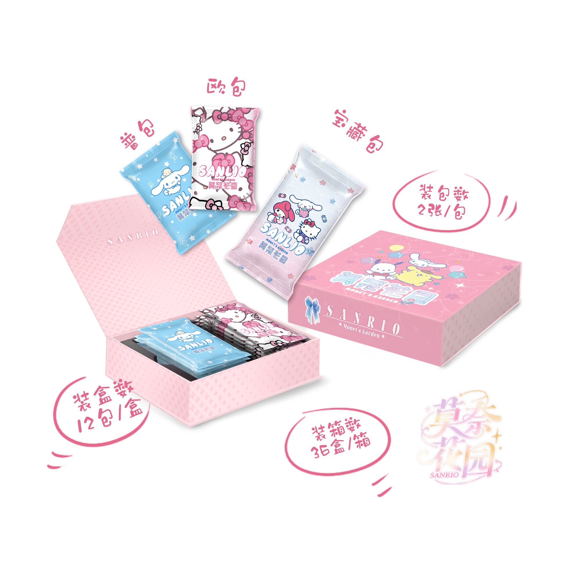 鹅【车车/拆盒】莫奈花园 三丽鸥 第一弹 国卡二创 卡牌盲盒（代拆）