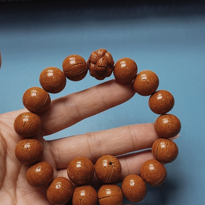 虎*桃核手串苹果16全品15颗