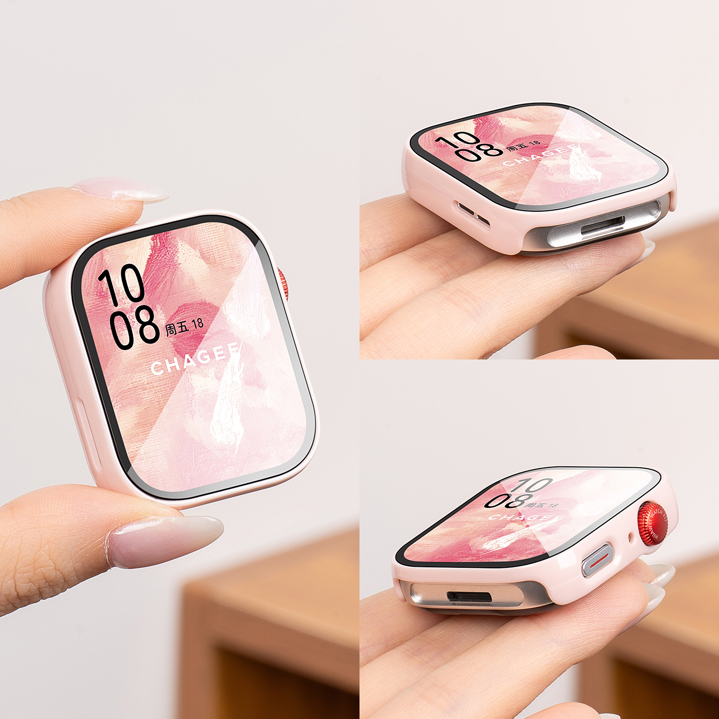 适用华为watchfit4保护壳fit3高清fit4pro防摔壳膜一体保护套抗爆