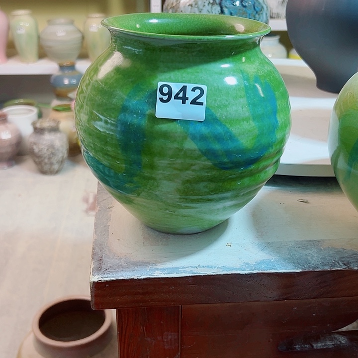 花瓶白泥口12，高21，942，摆件