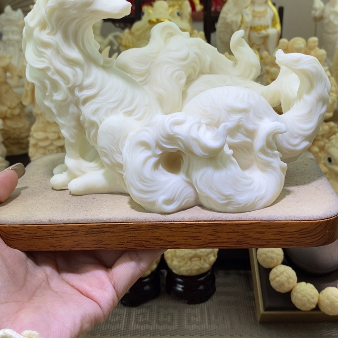 菩提根/象牙果把件象牙果大号凤九摆件