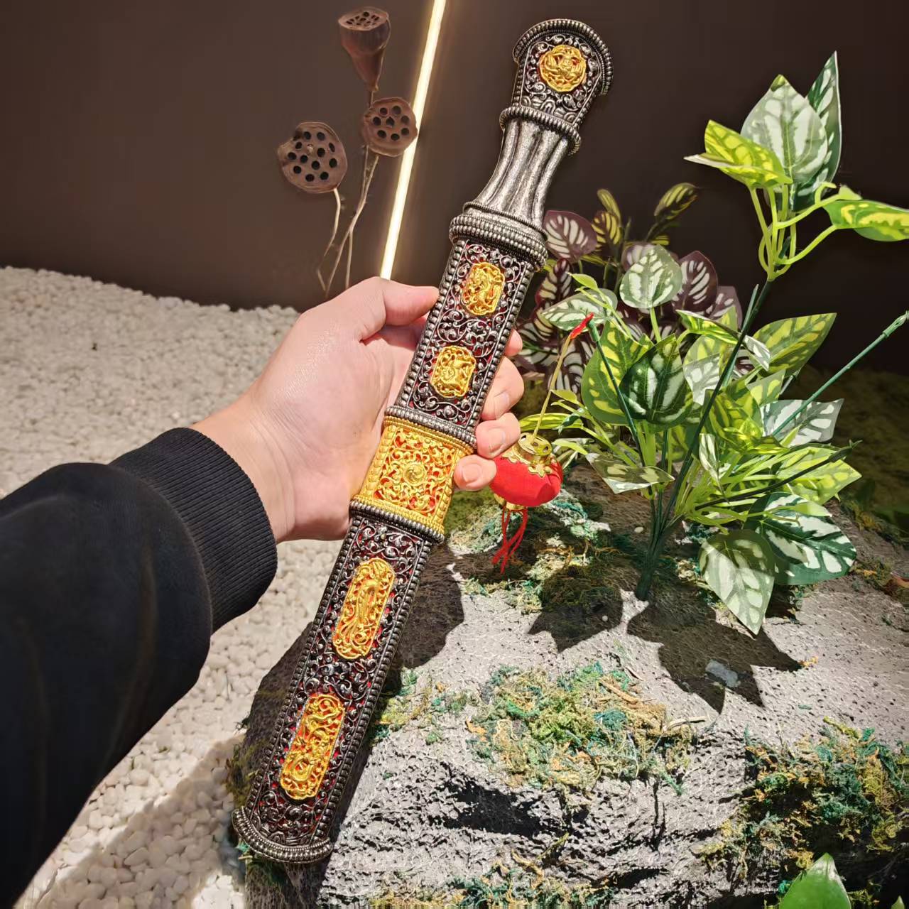 藏刀水果刀纯手工家用小刀刀具花纹