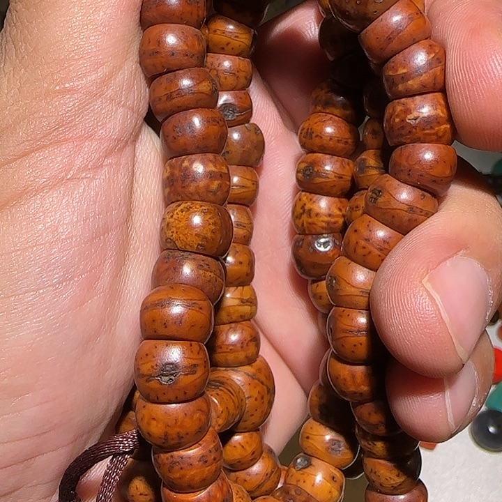 藏区老风眼念珠保老