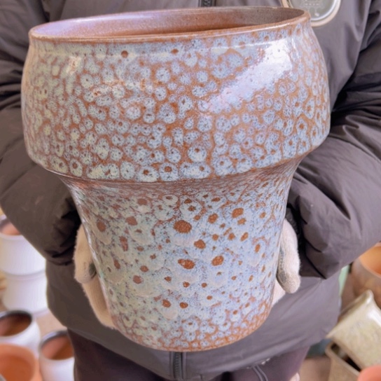 紫砂花盆高28口22———-