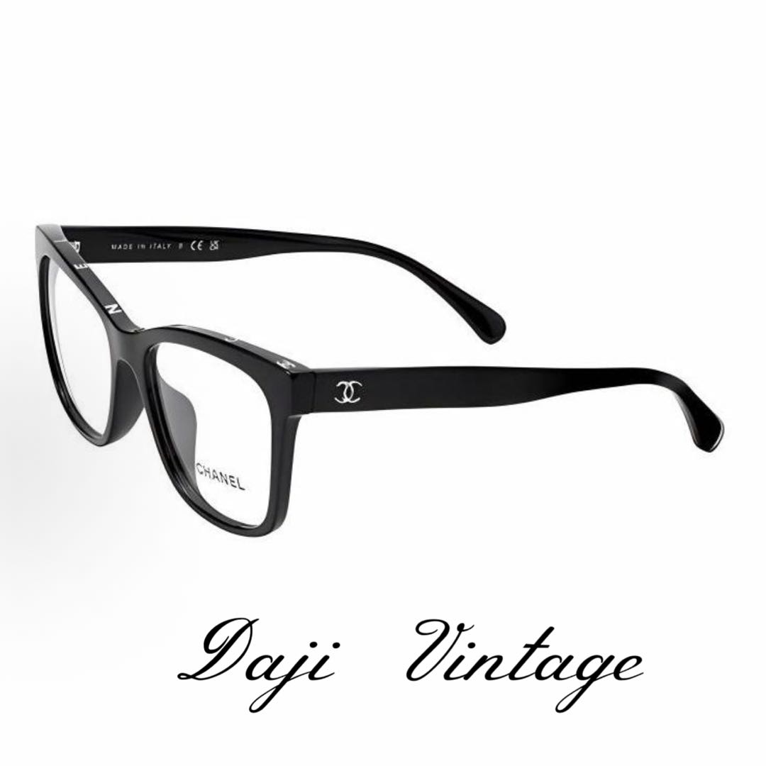 大吉中古/Chanel香奈儿黑框顶部字母平光镜
