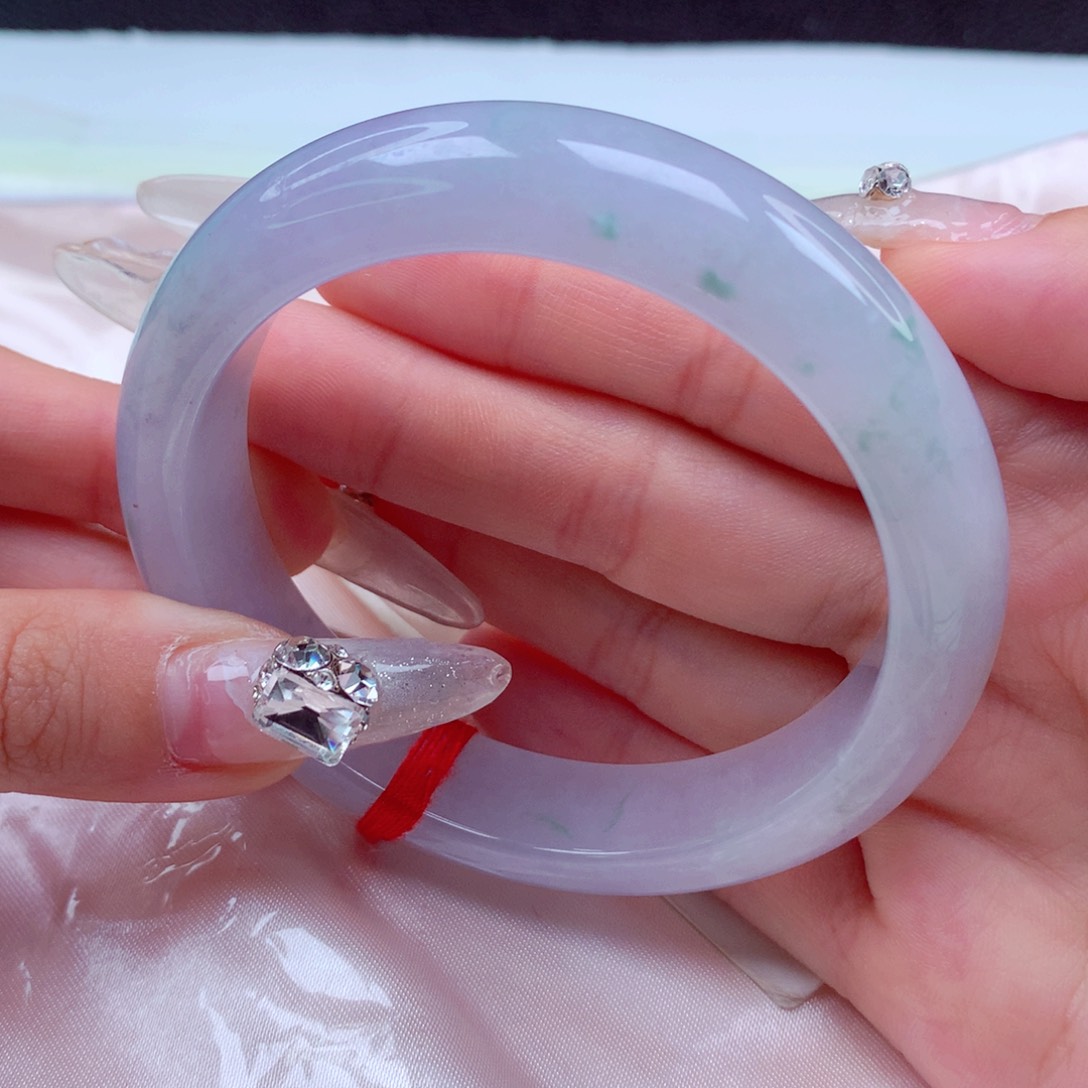 翡翠手镯未镶嵌天然缅甸翡翠A货手镯 47号