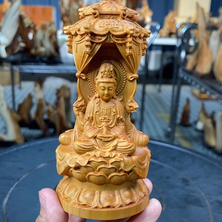 柏木（崖柏）西方三佛