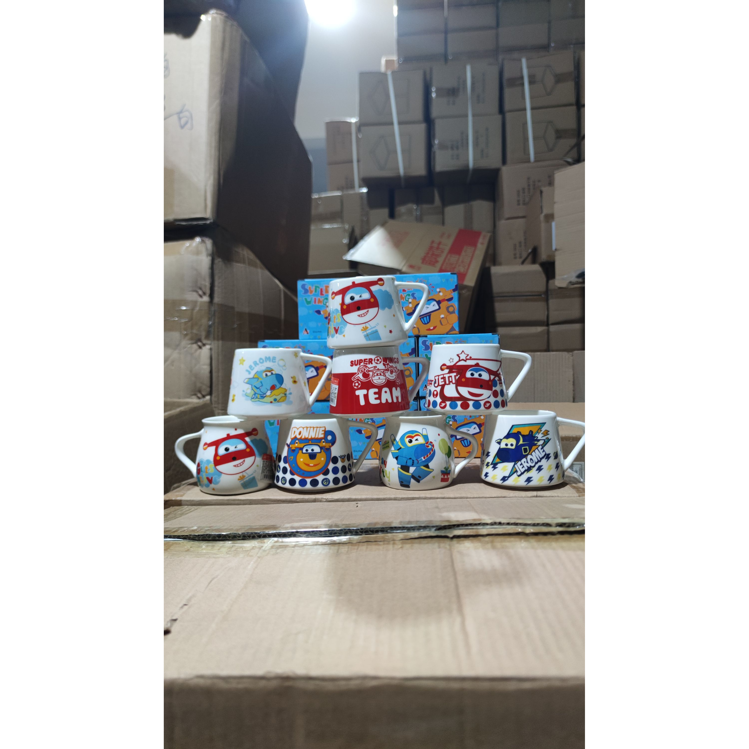 超级飞侠卡通陶瓷杯