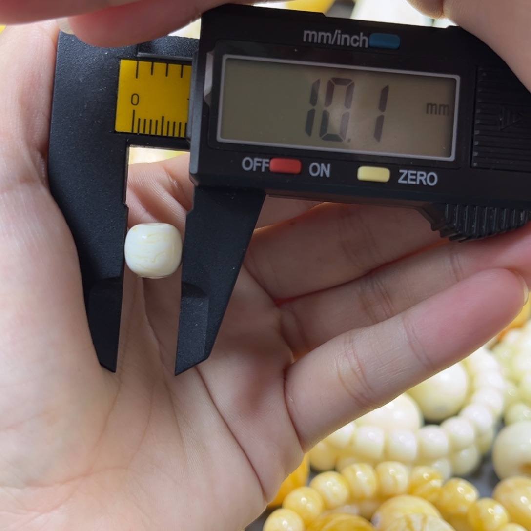 琥珀未镶嵌手串单珠老型