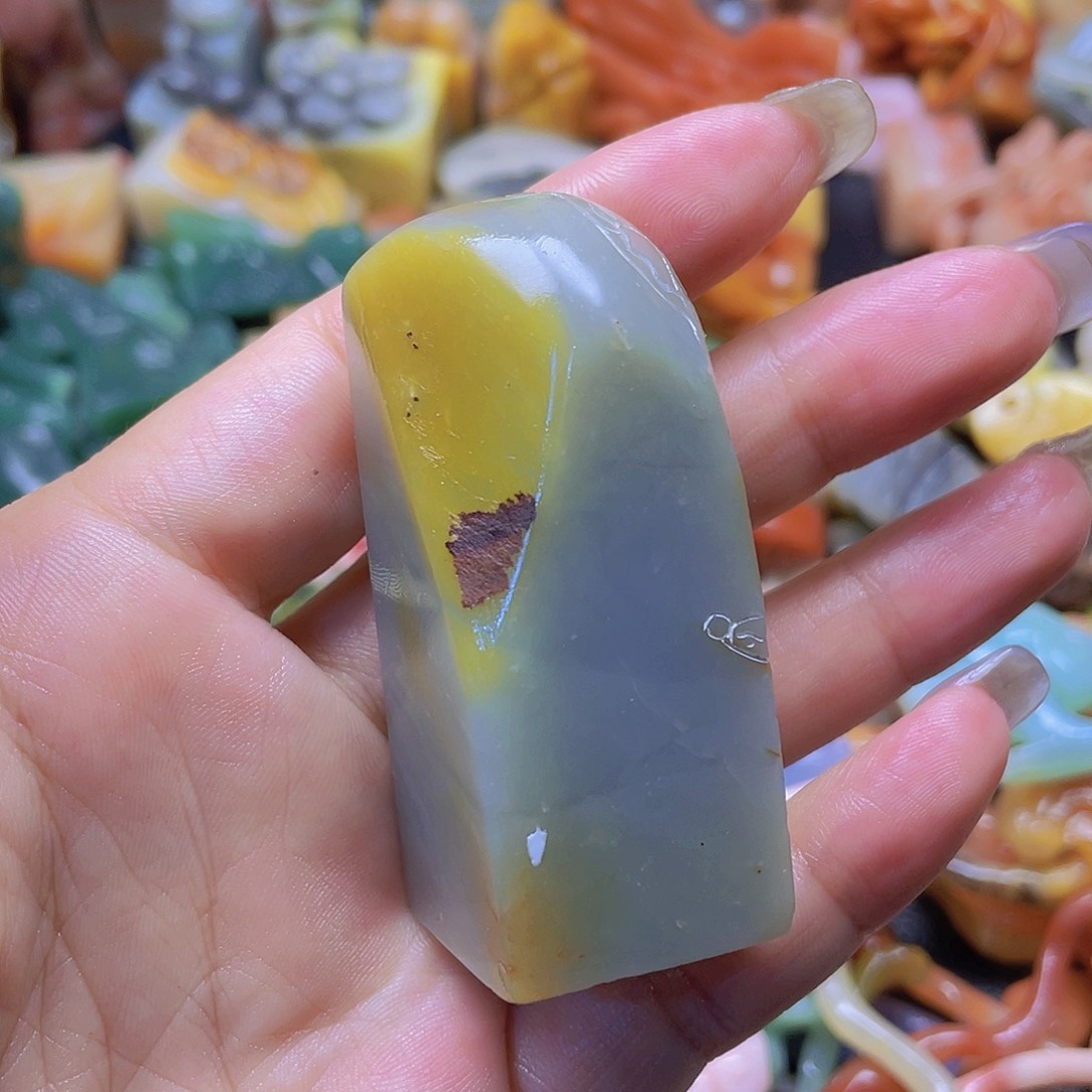 青田石印石天青蓝