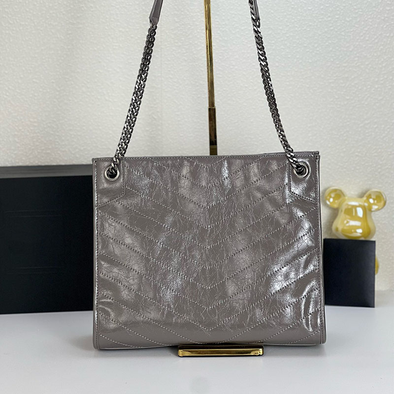 2025新款杨家油蜡牛皮托特包大容量包包购物袋单肩斜挎包时尚女包