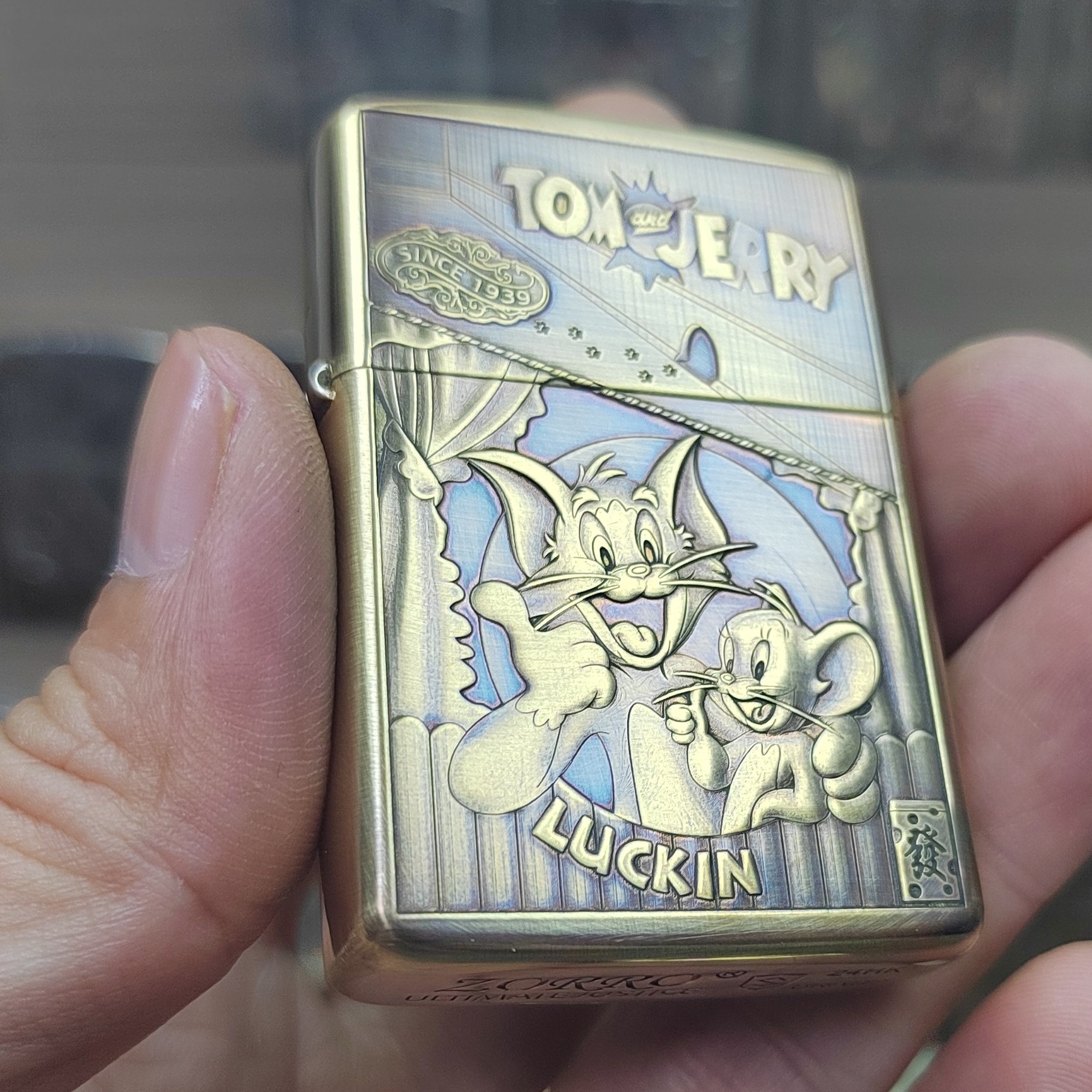 佐罗【妖月原版猫和老鼠纯铜双面3D立体浮雕902S盔甲zorro佐罗铜机