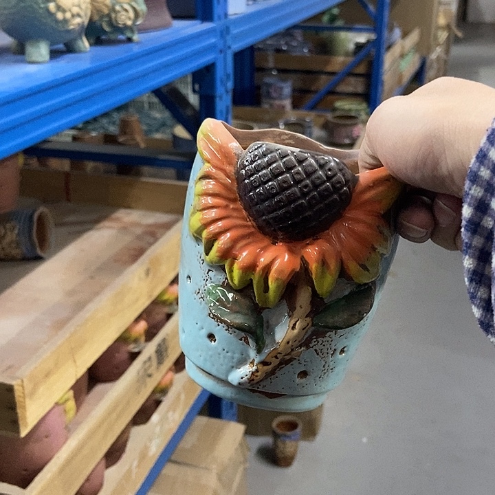 花盆单场满9.9发货10×13蓝