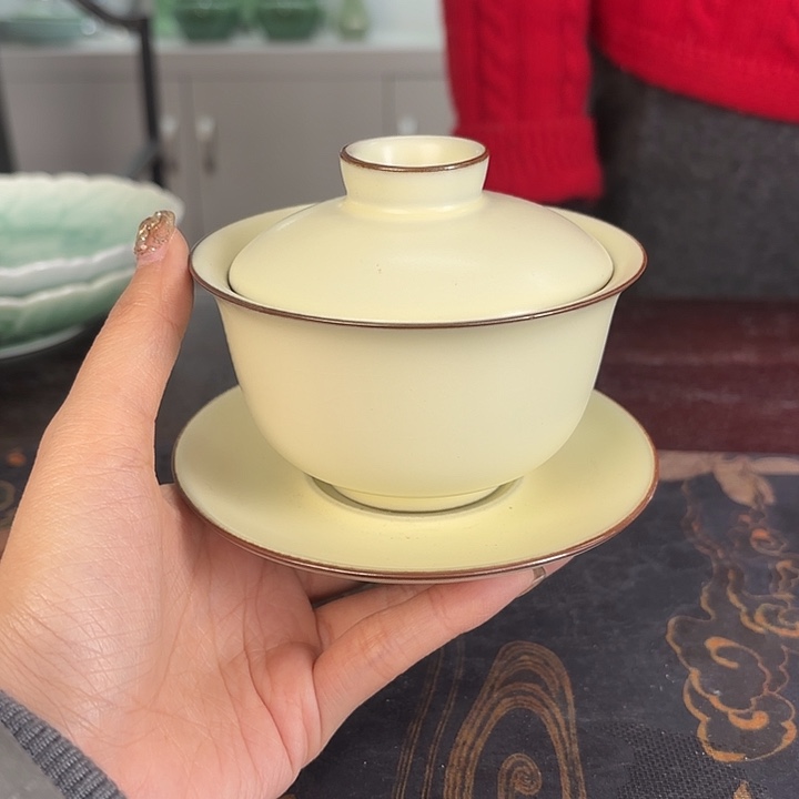 龙泉云间青瓷小米茶器