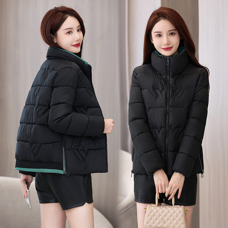 2025秋冬新款立领棉服女短款减龄时尚百搭宽松显瘦保暖外套女