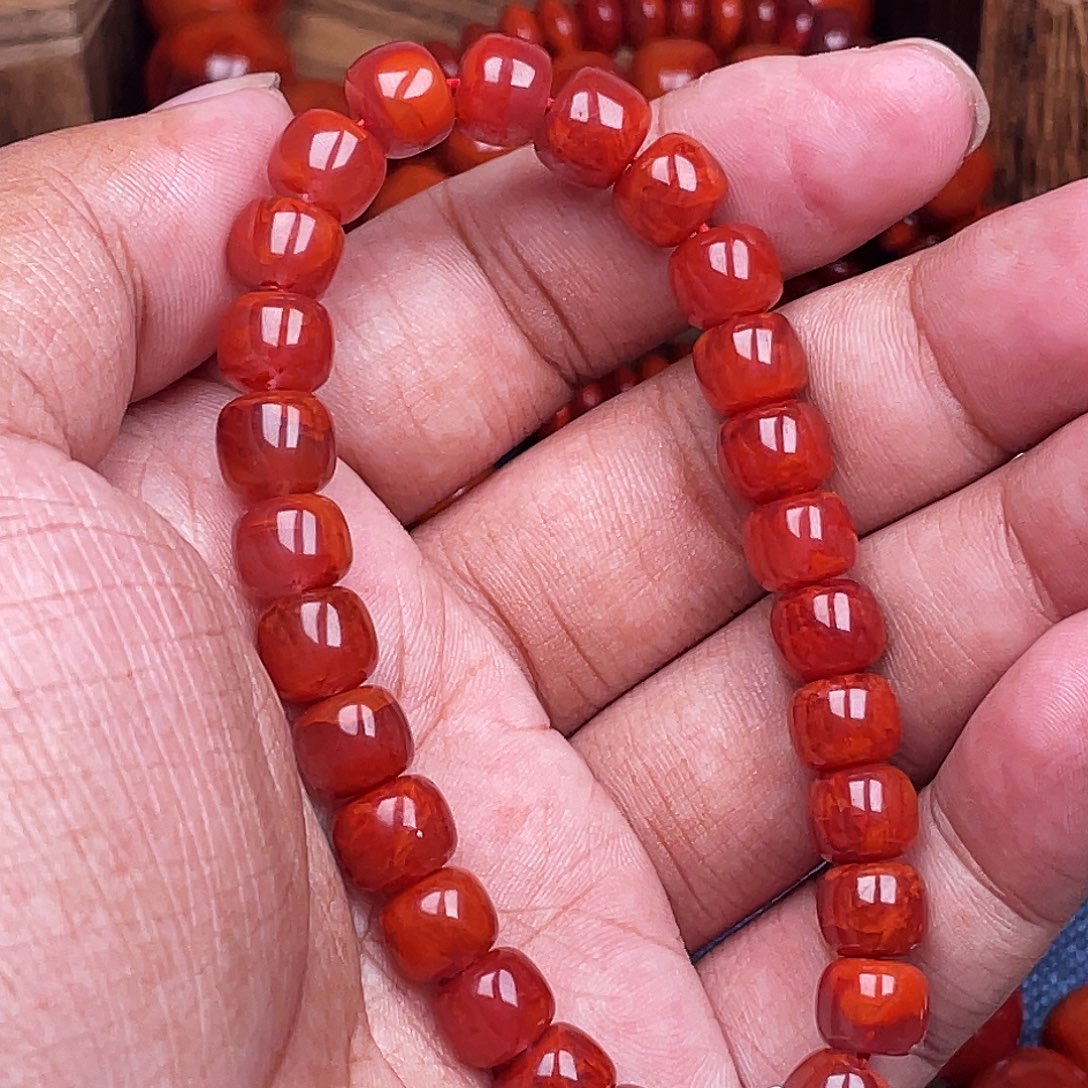 南红玛瑙未镶嵌手链南红瓦西卡8老型