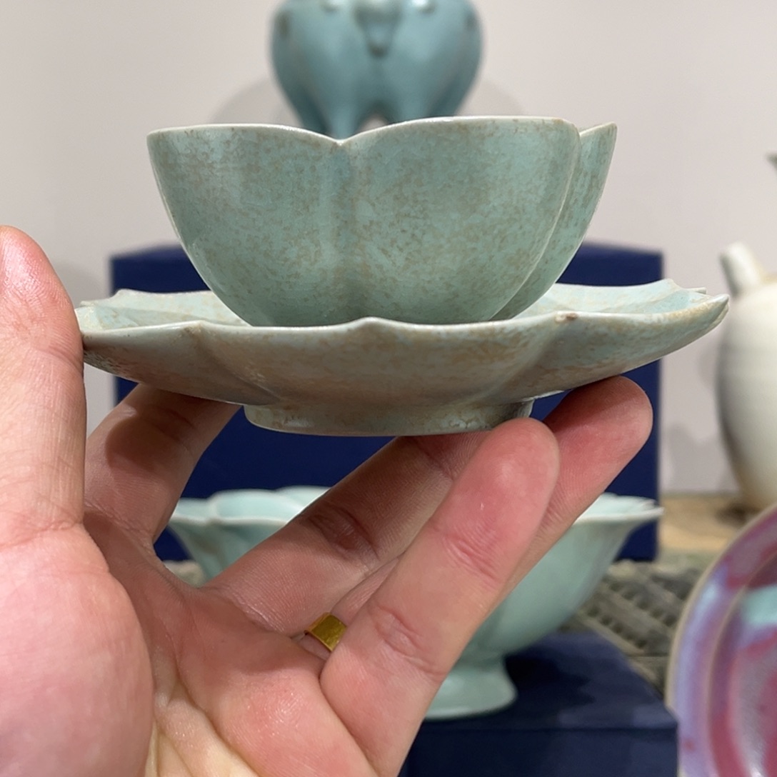 瓷片无**文瓷瓷瓷汝窑瓷