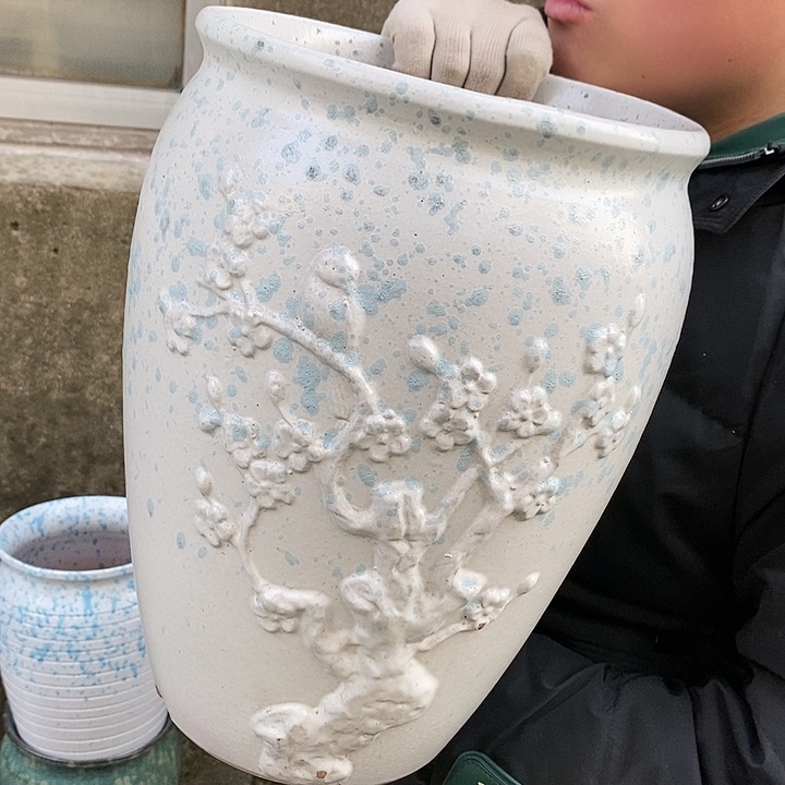 紫砂花盆正品口25高35