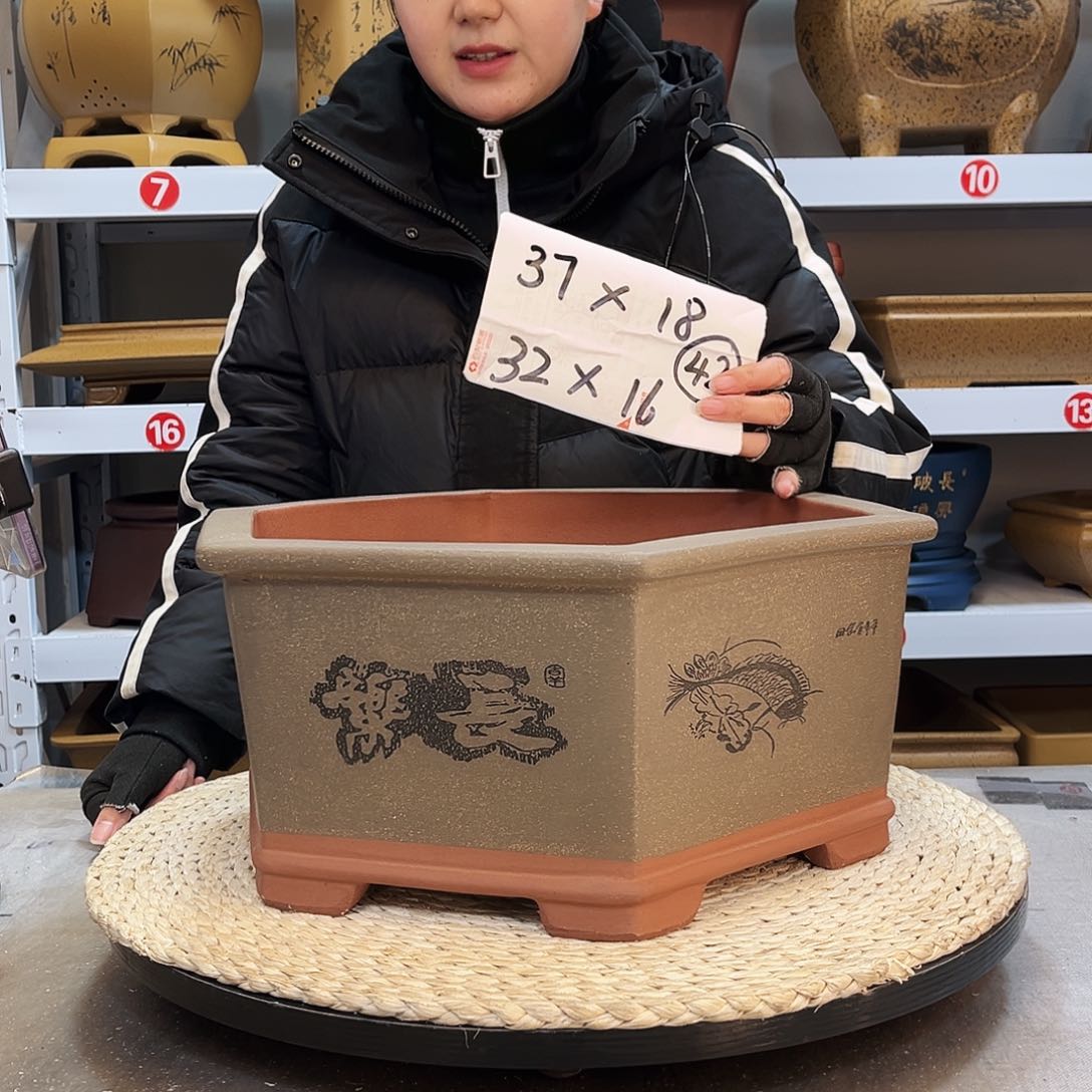 紫砂花盆紫砂花盆