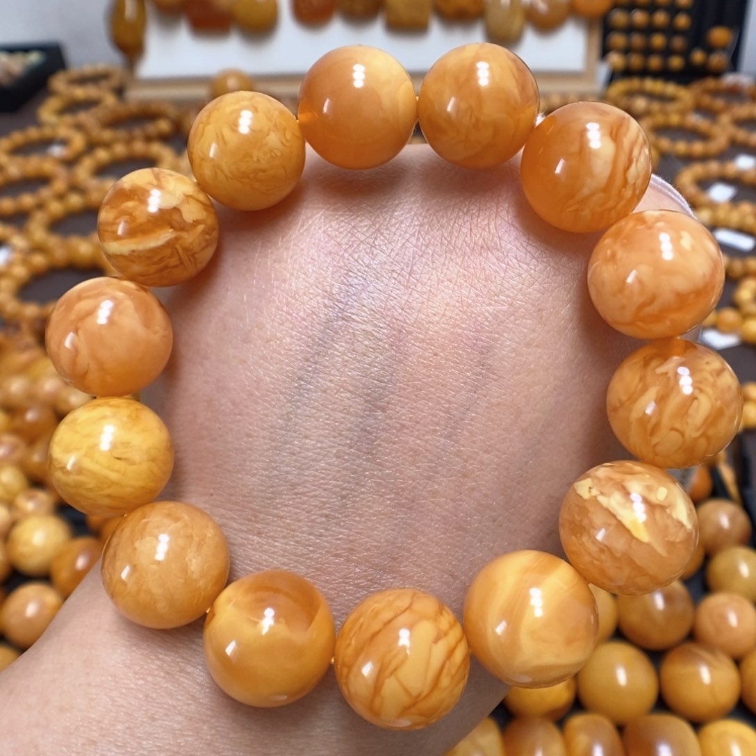 蜜蜡手串未镶嵌蜜蜡