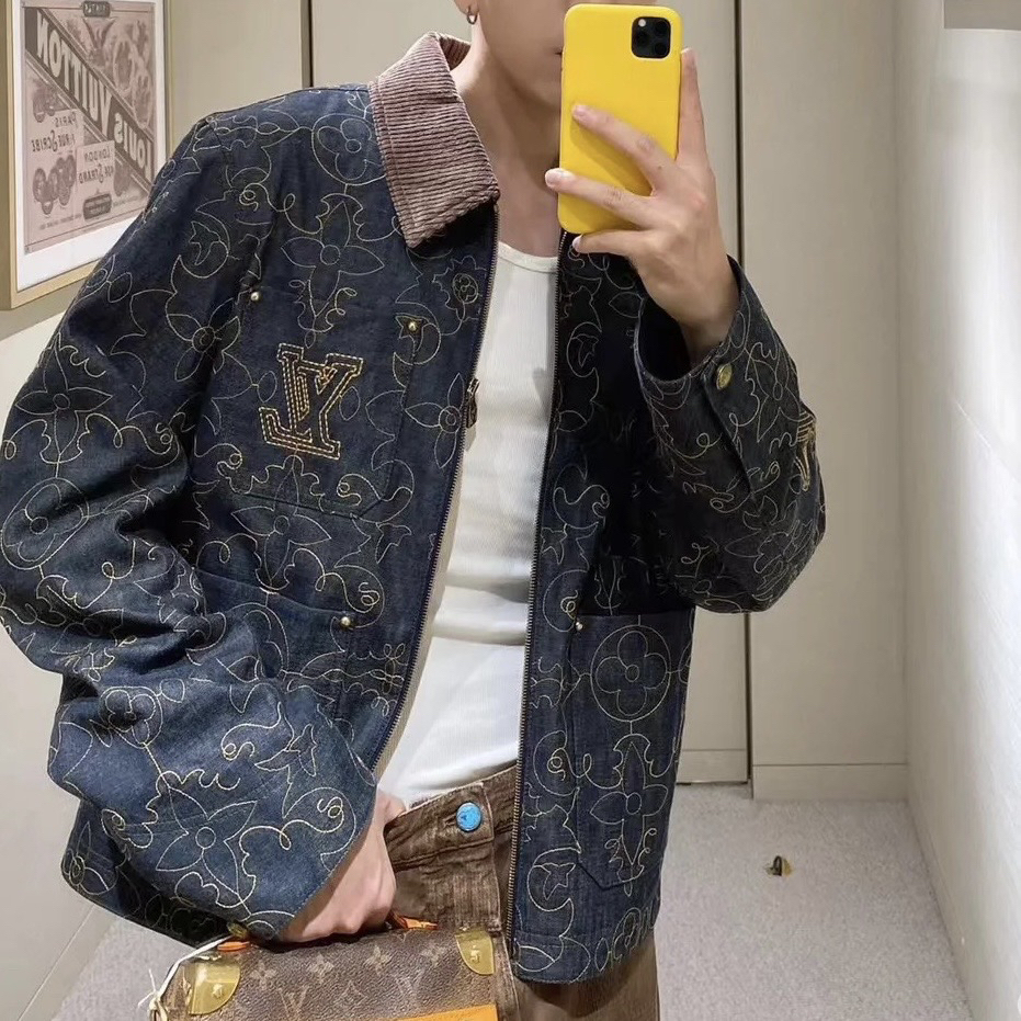99新 LouisVuitton/路易威登 3437/Timberland蔓藤靴线外套 /46码