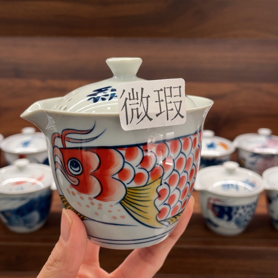 有瑕釉下彩纯手绘