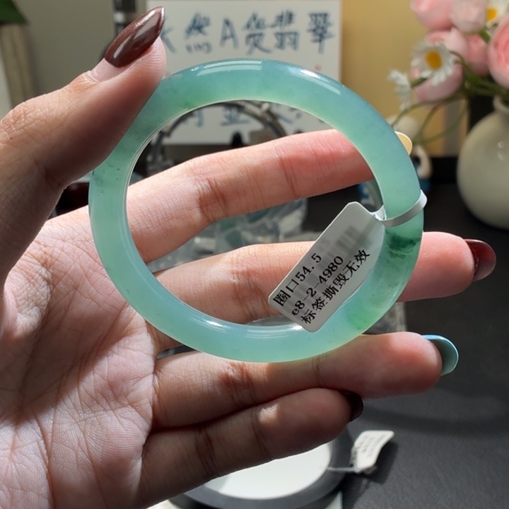 闲***扬翡翠未镶嵌手镯手镯