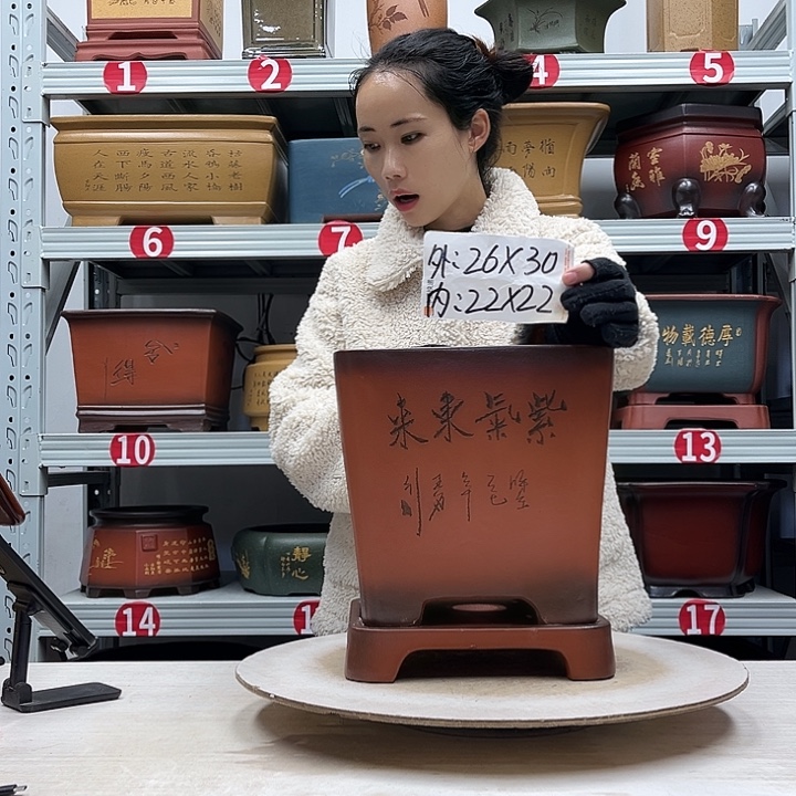 紫砂花盆紫砂花盆