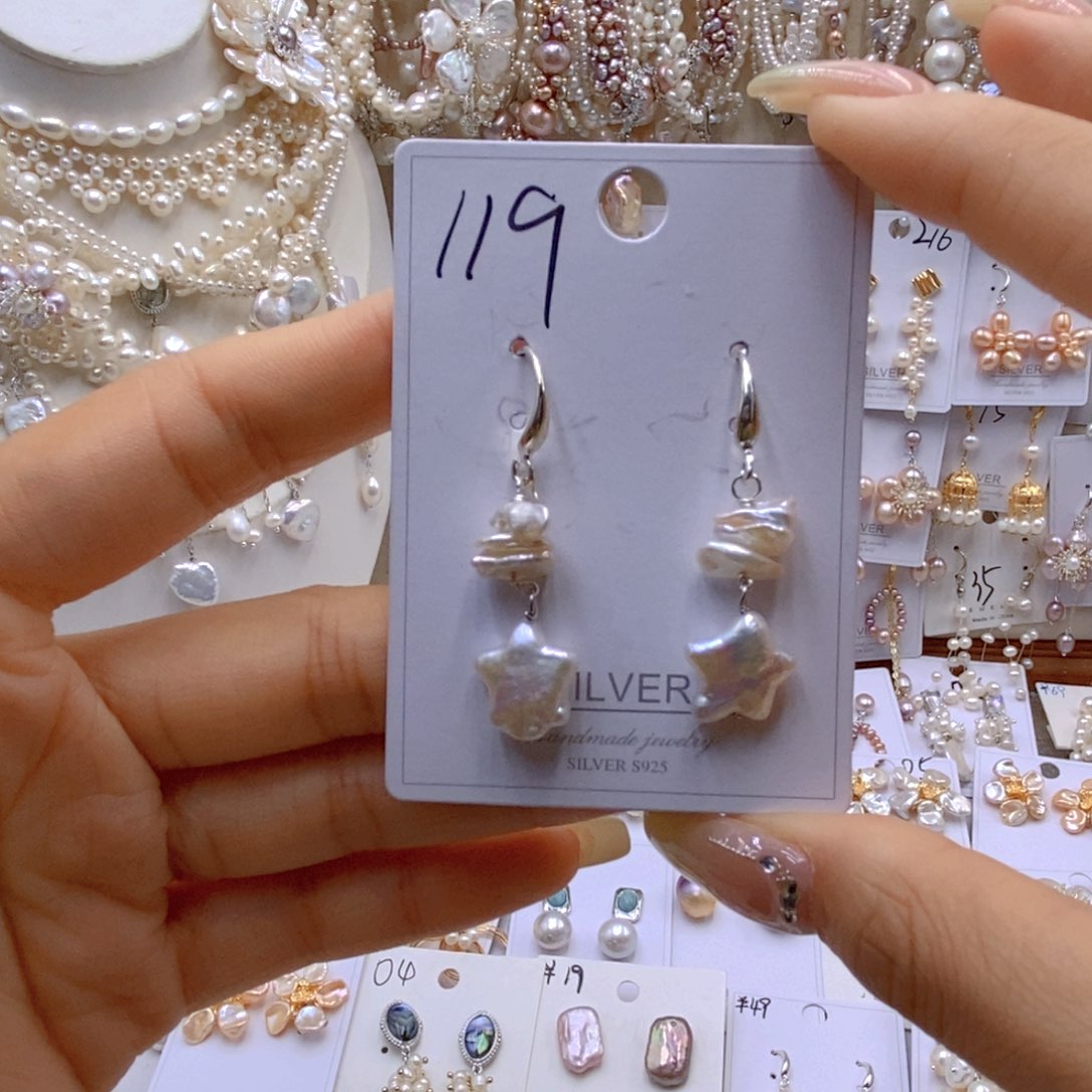 淡水珍珠银S925镶嵌项链