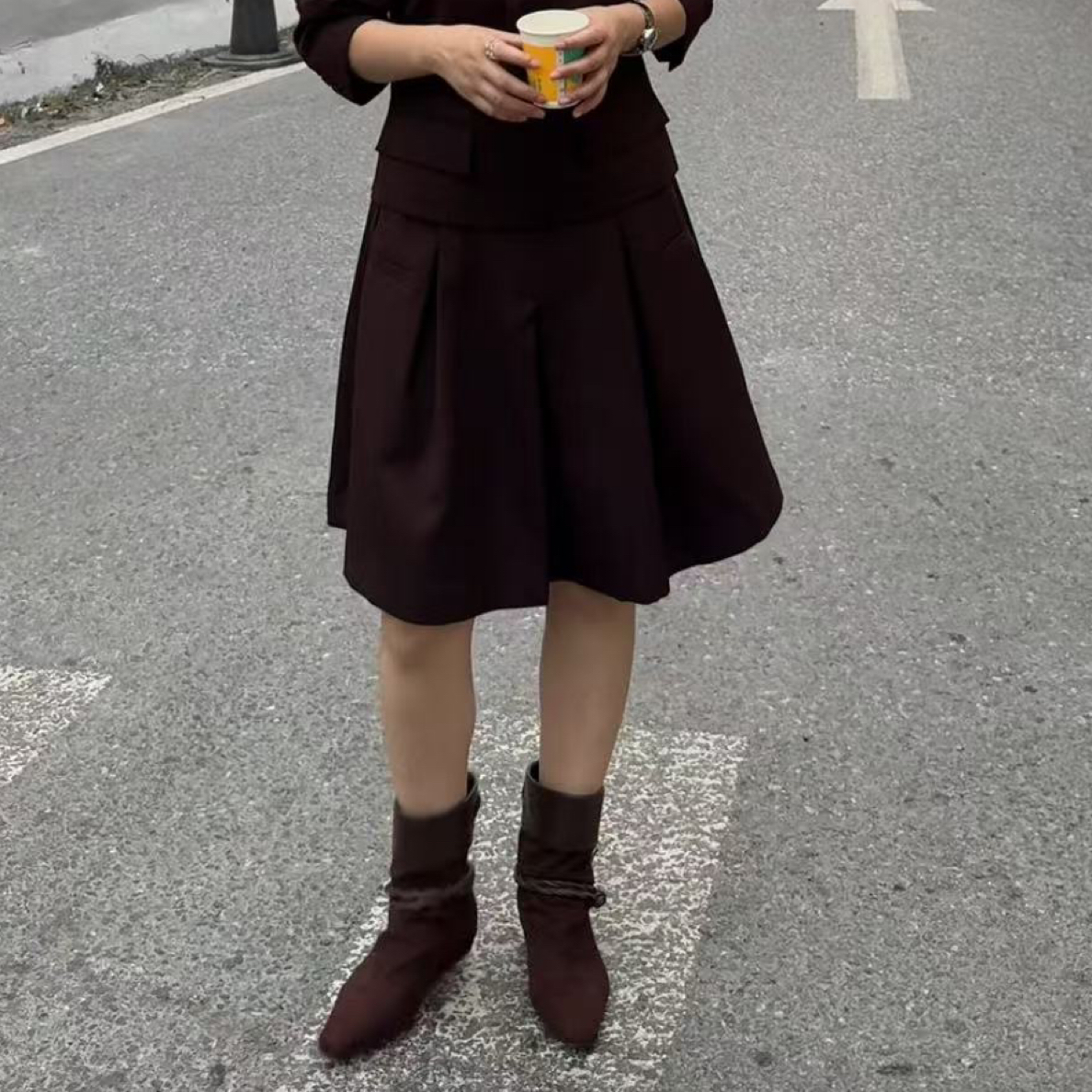 气质尖头裸靴短靴