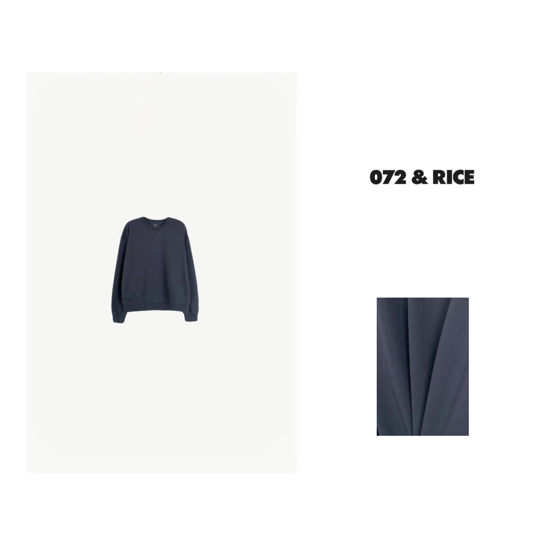072 & RICE【海蒂】秋季休闲圆领长袖卫衣 XB034 FF126