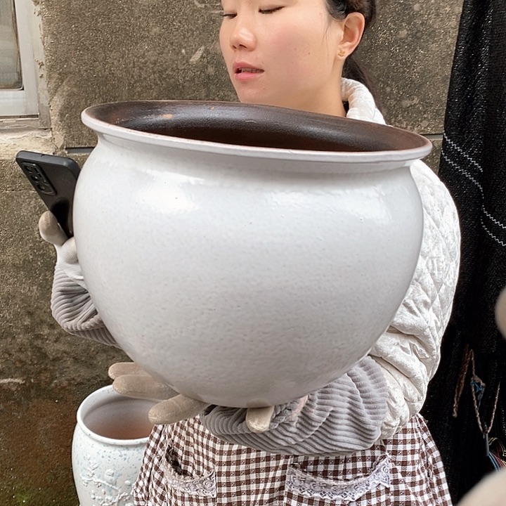 紫砂花盆正品口30高24