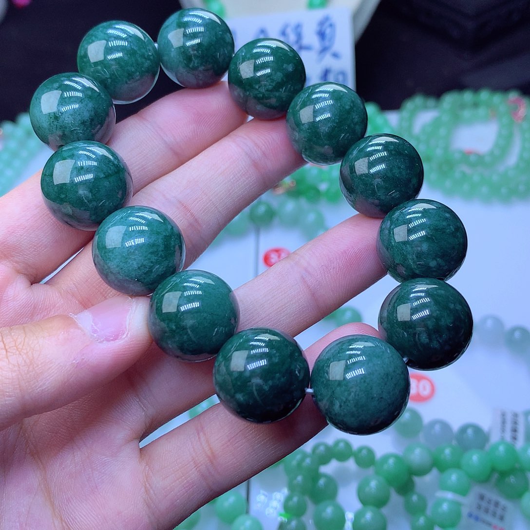 翡翠毛衣链未镶嵌卡18