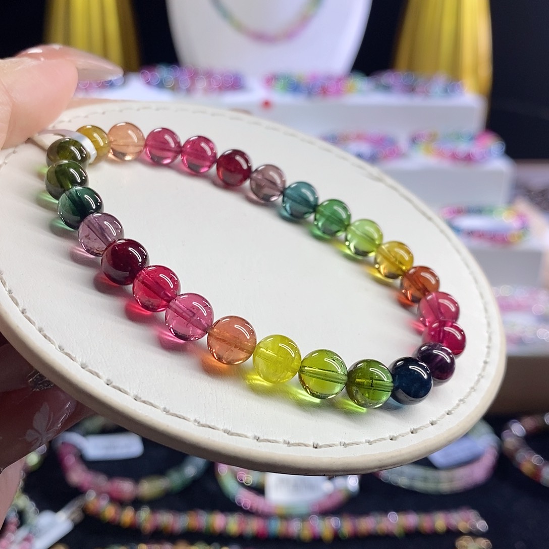 未镶嵌手链碧玺色标