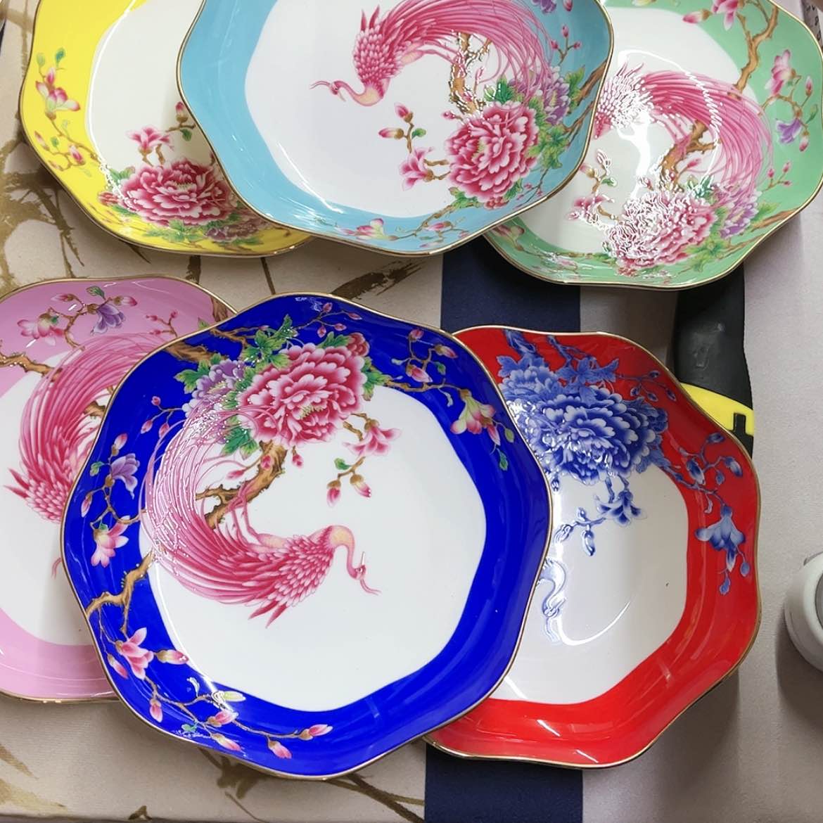 【闪购商品】骨瓷8英寸6混花口深。。。。。